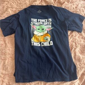 Star Wars Grogu/Baby Yoda Navy Blue T-Shirt